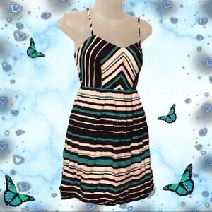 City triangles size 1 stripped sleeveless dress